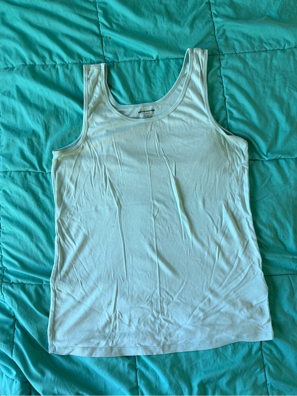 Amazon Essentials Women's Pale Blue Scoop Neck Tank Top